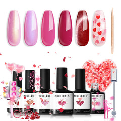 Modelones vernis gel effet œil-de-chat, 6 couleurs pour designs durables