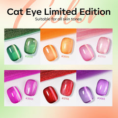 Modelones vernis gel Cat Eye rouge intense pour designs audacieux