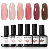 Modelones Gel Vernis ensemble couleur nude pour une manucure naturelle et translucide