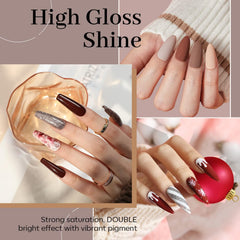 Modelones vernis gel rouge sombre pour occasions élégantes