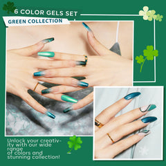Modelones vernis gel vert mermaid lagoon, couleur océan pour un look marin.