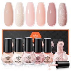 Modelones vernis nude: ensemble de 6 teintes pour looks nude variés à domicile.