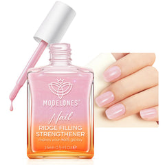 modelones vernis-renforcement ongles glitter rose : protection quotidienne et fini brillant
