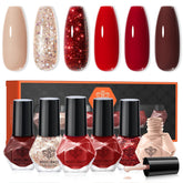 Modelones vernis rouge ensemble, six couleurs, parfait pour varier les looks à domicile