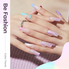 Modelones vert menthe vernis gel: couleur rafraîchissante pour ongles tendance.