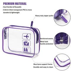 MODENGKONGJIAN sac toilette quart taille transparent visible pour vérifier rapidement