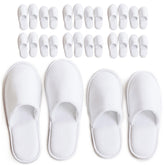 Chaussons spa Modlux en coton velours blanc avec confort doux et premium.