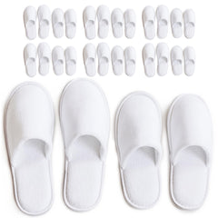 Chaussons spa Modlux en coton velours blanc avec confort doux et premium.