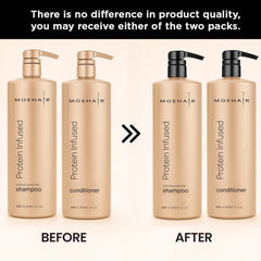 MOEHAIR Conditionneur: bouteille nourrissante et démêlage facilité.