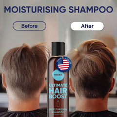 Résultats à 30 jours : cheveux plus doux et volumineux.