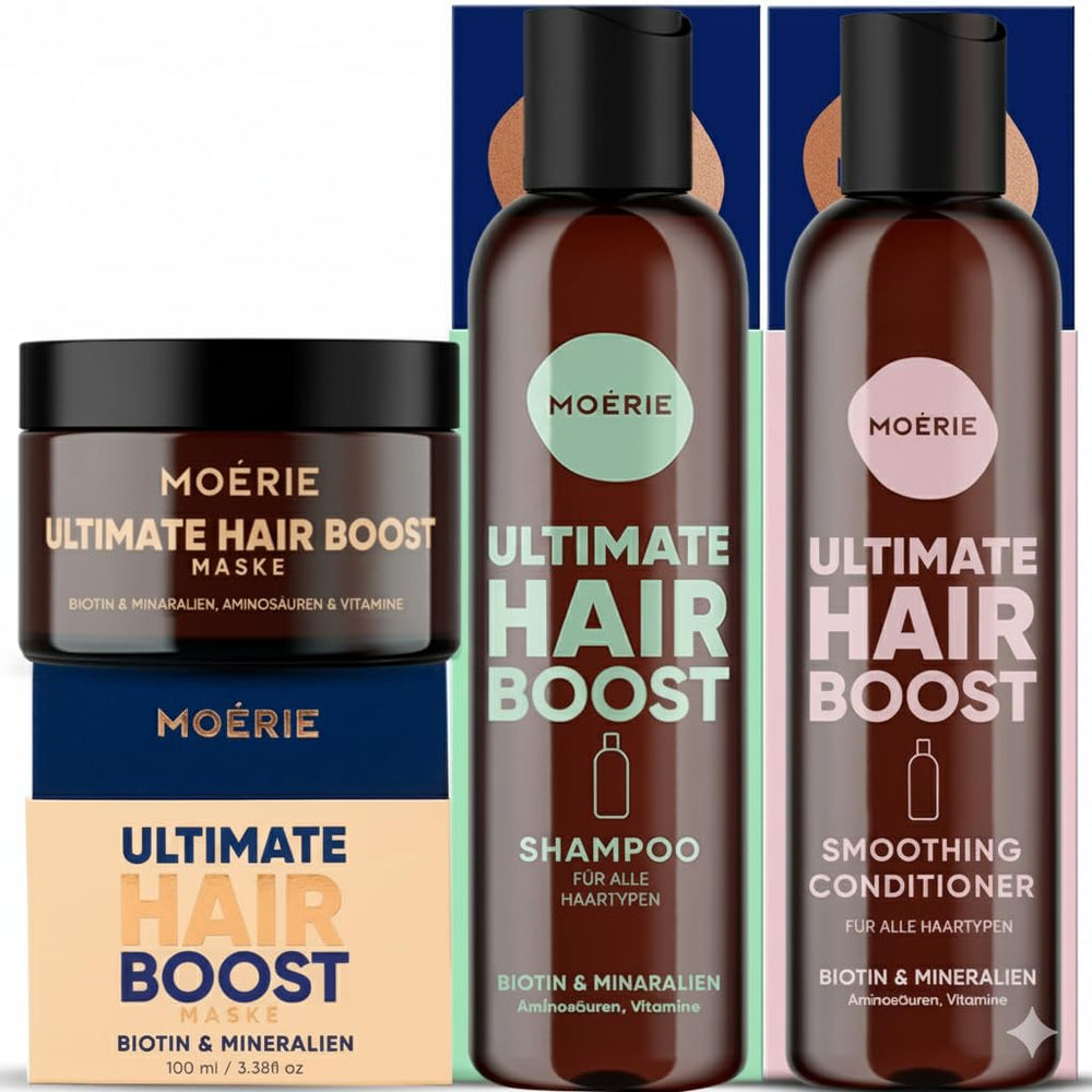 Flacon Shampoing Moerie Minéraux pour cheveux doux et vigoureux.