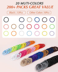 MoHern attaches-cheveux elastiques 4mm, maintien fiable sans glisser