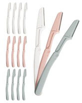 MoHern rasoir bleu pour sourcils, précision nette et contour défini.