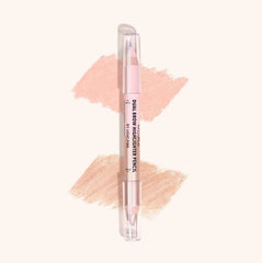 Moira Crayon Sourcils Double Face: finition mate et nacrée pour l’arc sourcil parfaitement défini.