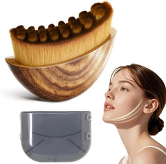 Brosse contour lymphatique du visage MOKA, massage ergonomique et relaxant.