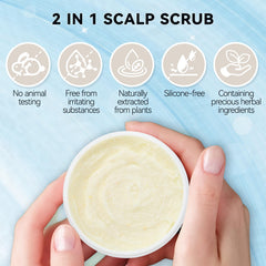 Mokasakiso application-massage cuir-chevelu avec brosse incluse.