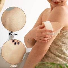 Brosse Molain exfoliante avec nodules de massage pour détendre la peau.
