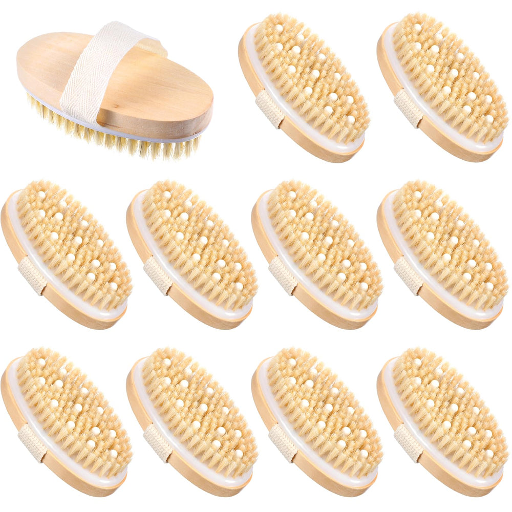 Molain brosse sèche pour le corps, ensemble de 10 pièces, exfolie en douceur.