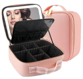 MOMIRA coffret maquillage avec lumière et miroir 4K pour retouches rapides.