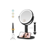 MOMOKUBA miroir maquillage lumière double-face pour un maquillage rapide et précis.