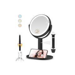 MOMOKUBA miroir maquillage lumière double-face pour un maquillage rapide et précis.