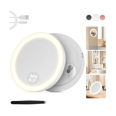 MOMOKUBA loupe 30x avec ventouse pour un maquillage précis.