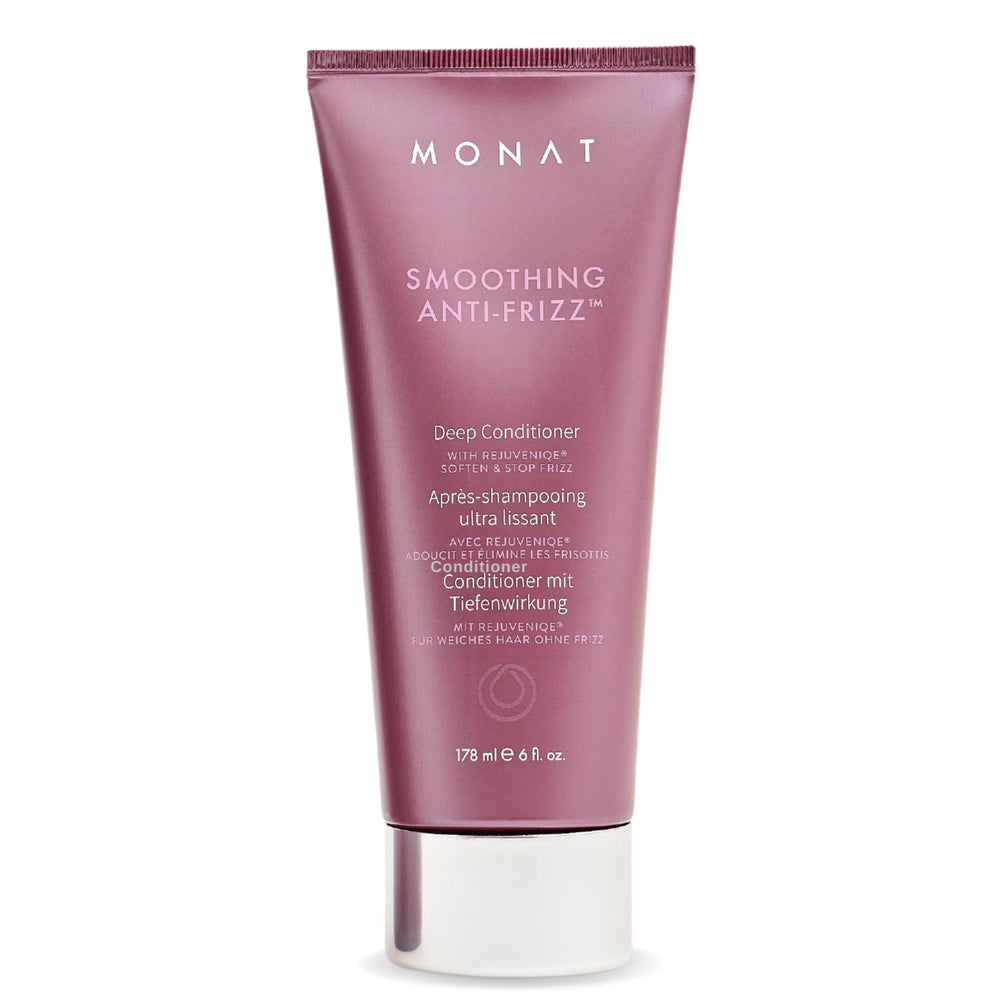 MONAT Après-shampooing profond lissant sur bouteille, contrôle durable des frisottis.
