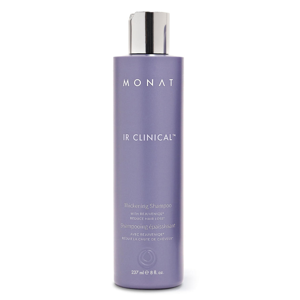 MONAT IR Clinique Shampoing - bouteille visible, idéal pour démarrer une routine volumisante