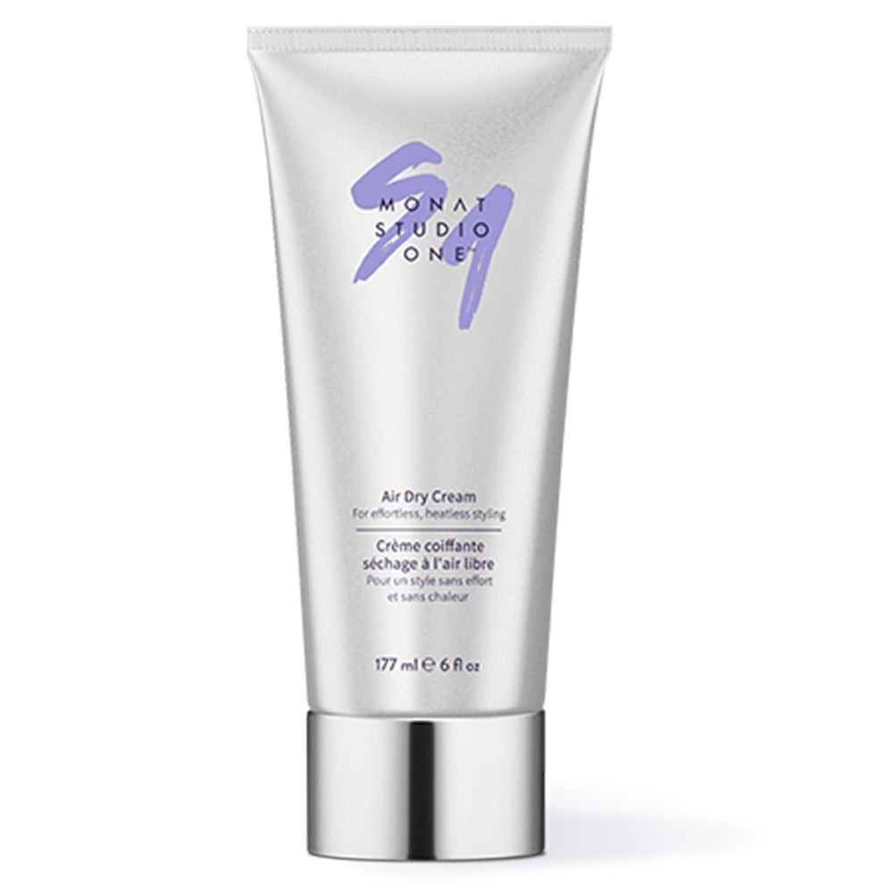 MONAT Studio One Air Dry Cream – bouteille montrant le produit pour un coiffage sans chaleur.