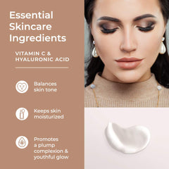 Monica Ann Beauty Prébase hydratation vitamine C acide hyaluronique pour teint frais