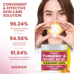 Tampon MONIER curcuma kojique visage, contribue à un teint homogène.