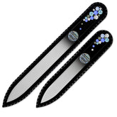 Mont Bleu ensemble de deux limettes cristal noir, pratique pour des ongles parfaitement soignés.