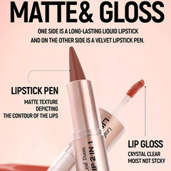 MooGlamor application douce du crayon lèvres pour un contour net.