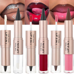 MooGlamor crayon-levres et gloss 2 en 1 pour definir et hydrater les levres