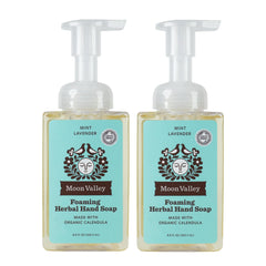 Moon Valley Organics pack double – savon moussant menthe lavande, pratique et économique