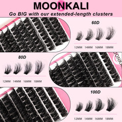 MOONKALI groupes-cils-80d, densité équilibrée pour un style glam
