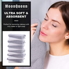 MOONQUEEN serviettes-visage-microfibre: douceur et absorption adaptées à la peau sensible