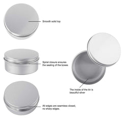 Boîte Moretoes aluminium 120 ml finition argentée élégante et durable.