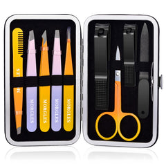 MORGLES Coffret cuir voyage: rangement élégant pour tous les outils de soin des ongles.