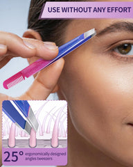 Pinces à sourcils Morgles pointue pour retirer les poils fins avec précision.