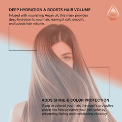 Moroccan Gold Series masque cheveux volume argan: donne du corps à vos longueurs.