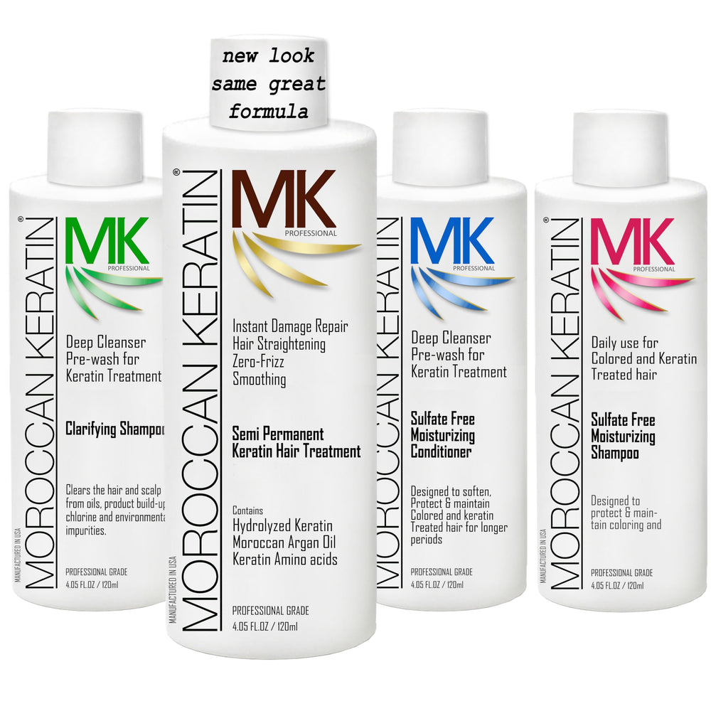 Moroccan Keratin – kit lissage 4 pièces pour cheveux lisses et sans frisottis