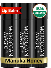 Moroccan Magic baume lèvres au miel de Manuka, hydratation longue durée.