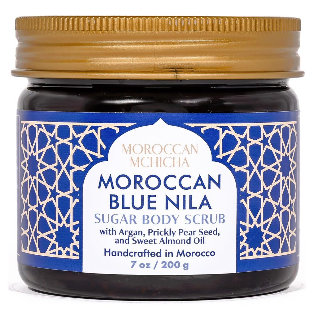 Gommage Nila MOROCCAN MCHICHA en bouteille, exfoliation douce pour la peau