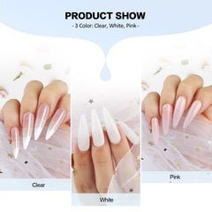 Morovan kit-acrylique-poudre-blanc : nuances claires pour une finition naturelle.