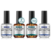 Morovan nail prep dehydrator bottle for strong adhesion and oil removal.