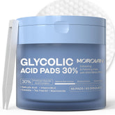 Morovan tampons glycoliques 30% - exfoliant visage double-face pour pores affinés et teint homogène.