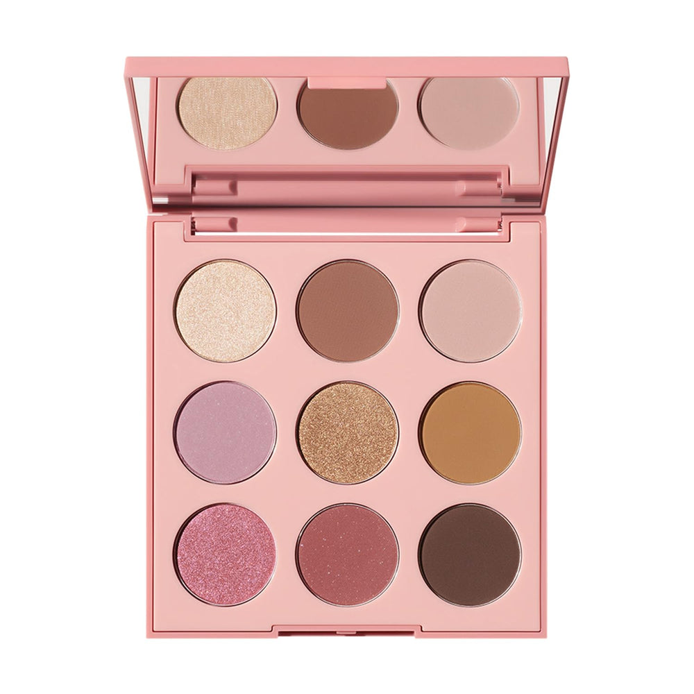 Palette Morphe 9G Éclat Aube pour regards chauds et rosés, portés polyvalents.