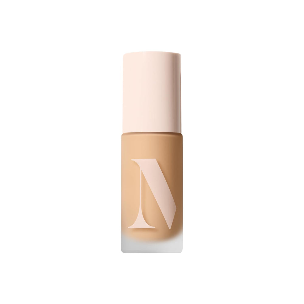 Morphe Lightform Dewy Foundation bottle showing hydration and glow.