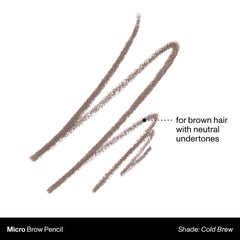 MORPHE Micro Dual Eyebrow Pencil – pigmentation riche pour des résultats durables.